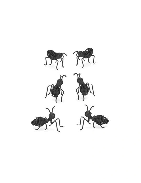 6x Ants 5cm Wire Ornament Sculpture Figurine Outdoor Garden Decor Black Assorted, hi-res image number null