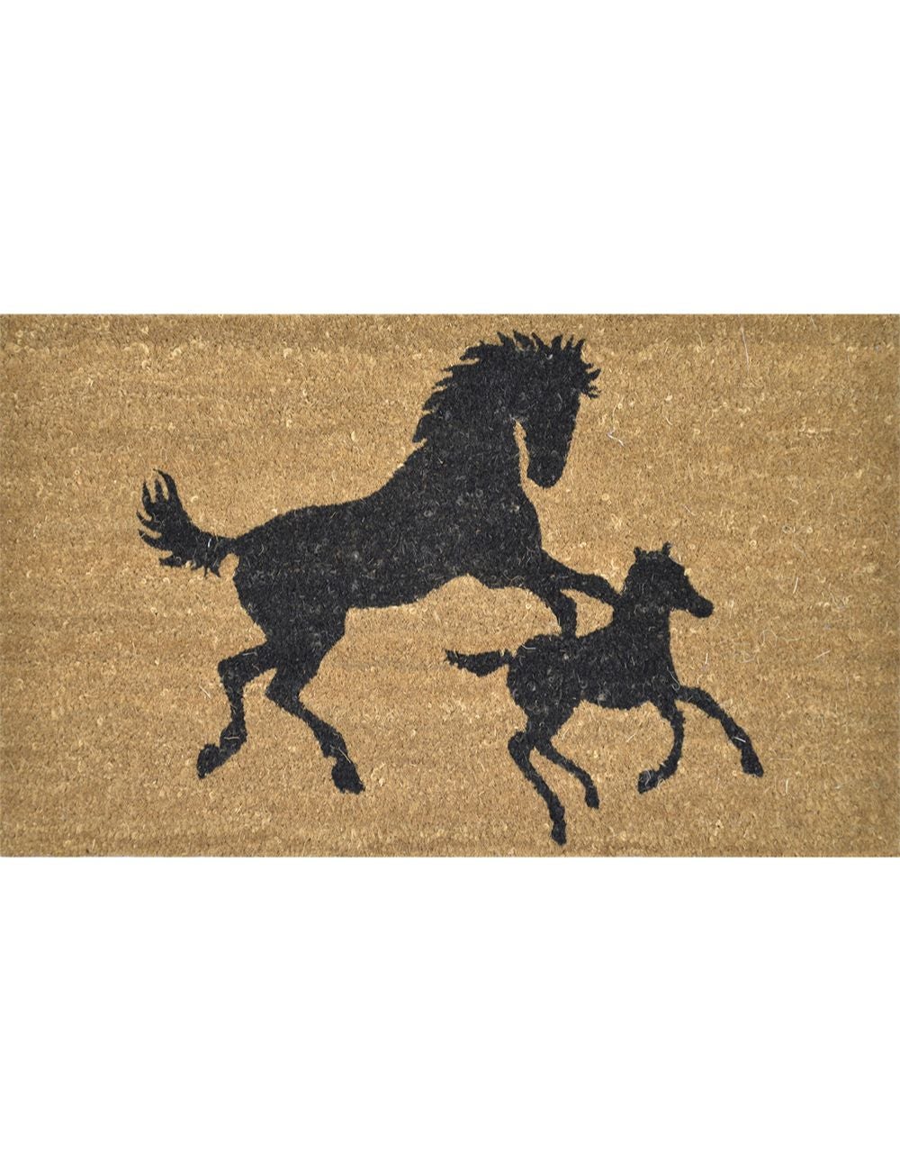 Solemate Latex BK C Horse & Foal Mat 45x75cm Fair Trade Country Natural ...