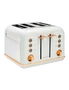 Morphy Richards 1880W Accents Rose Gold 4 Slice Bread Toaster Ocean Grey, hi-res