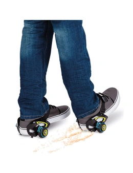 Razor Jetts Heel Wheels Slip/Strap Ride On Roll n Spark Skates for Shoes Green
