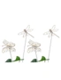 4x Butterfly Or Dragonfly Stick 41cm Outdoor Ornament Garden Decor Silver Assort, hi-res