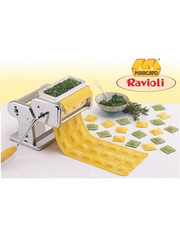 Marcato Ravioli Cutter Roller Accessories For Atlas 150 Pasta Machine Silver