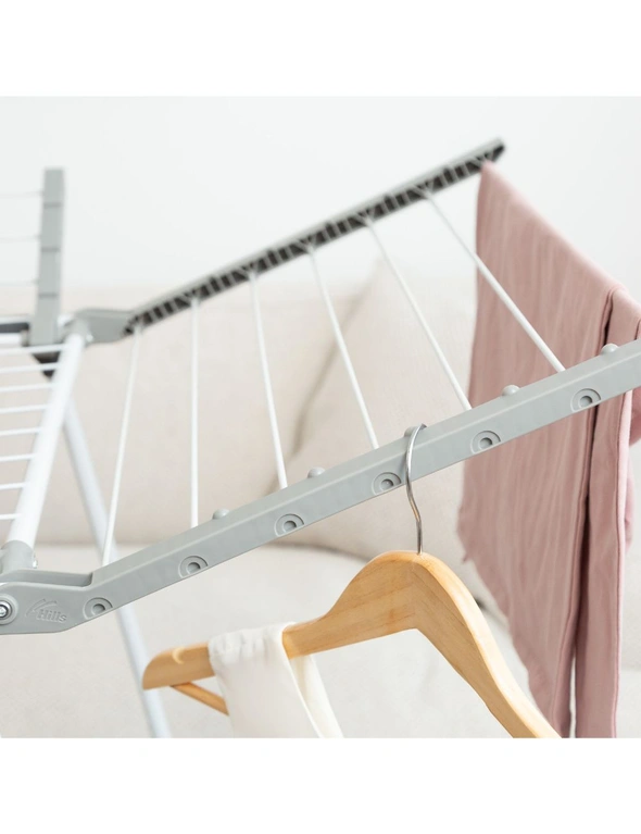 Hills Premium 4 Expanding Wings Portable Collapsable Clothes Airer/Drying Rack, hi-res image number null