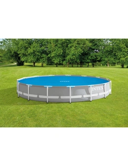 Intex 4.57M Above Ground Round Solar Heating Outdoor Pool Protective Cover Set