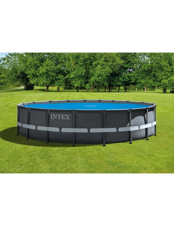 Intex 5.49M Above Ground Round Solar Heating Outdoor Pool Protective Cover Set, hi-res image number null
