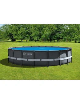 Intex 5.49M Above Ground Round Solar Heating Outdoor Pool Protective Cover Set