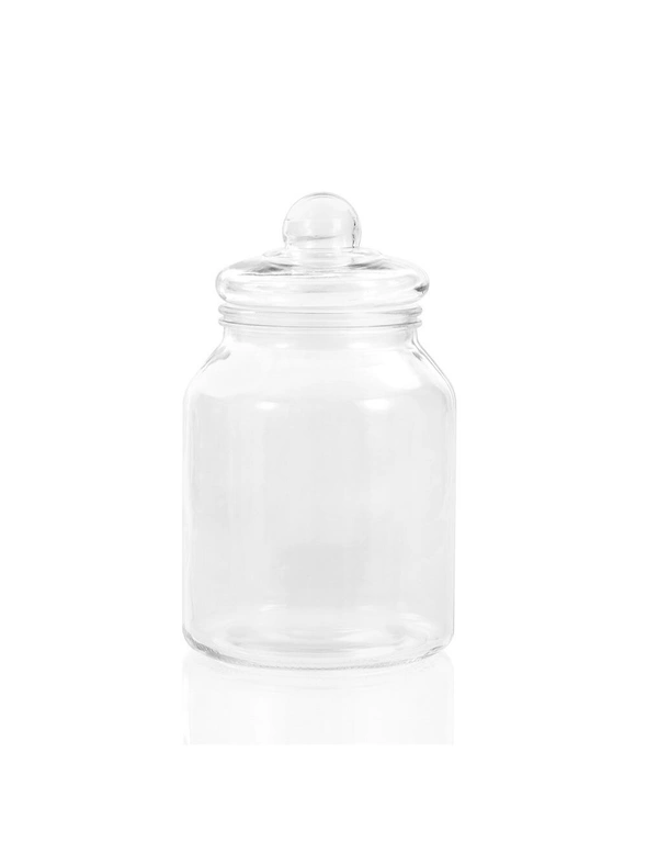 2x Lemon & Lime 3L Cookie Glass Jar Container Storage Pantry Organiser w/ Lid, hi-res image number null