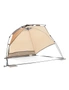 Life! Airlie 240x120cm Beach/Outdoor UV Sun Canopy Tent Shelter GRY/ORAG Stripe, hi-res