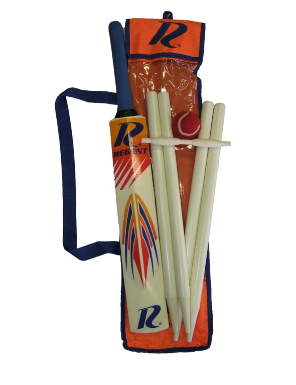 Regent Wooden Cricket Set Size 3 w/ Carry Case Fun Outdoor Backyard/Beach Game, hi-res image number null