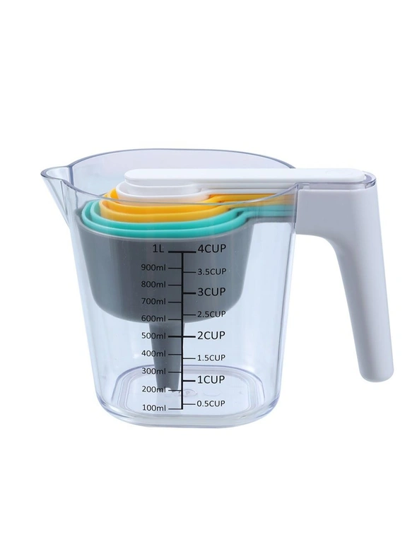 2x 9pc Boxsweden Nesting Measuring Cup Set w/ Clear Storage Container Baking, hi-res image number null