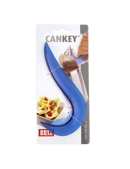 2x Brix Cankey Kitchen Easy Ring Pull Plastic Can/Tin Opener/Lid Remover Blue