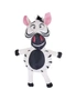 Rosewood Jolly Doggy Tough Safari Zebra Stuffed Pet/Dog Soft Toy Squeaker 32cm, hi-res
