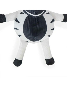 Rosewood Jolly Doggy Tough Safari Zebra Stuffed Pet/Dog Soft Toy Squeaker 32cm