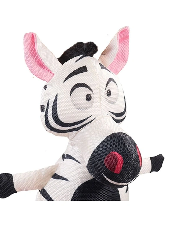 Rosewood Jolly Doggy Tough Safari Zebra Stuffed Pet/Dog Soft Toy Squeaker 32cm, hi-res image number null