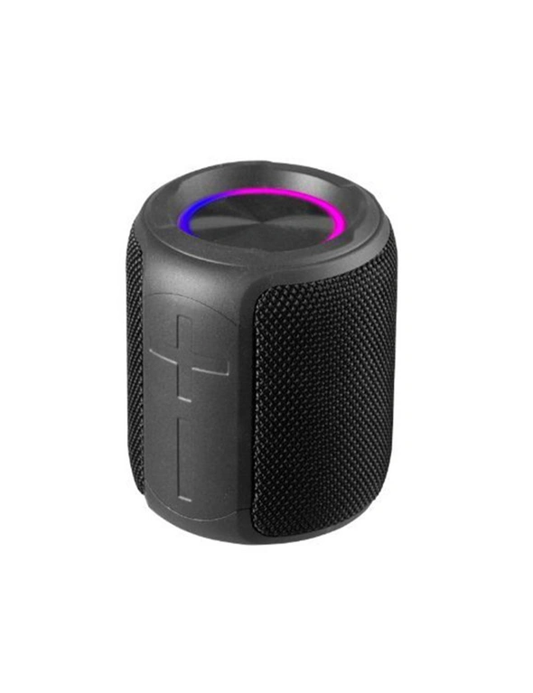 Wave 12W IPX7 LED BT Portable Speaker Amped Series For Smartphones Small Black, hi-res image number null