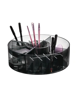 iDesign 25.4cm Cosmetic Carousel Makeup Storage Organiser Smoke/Matte Black