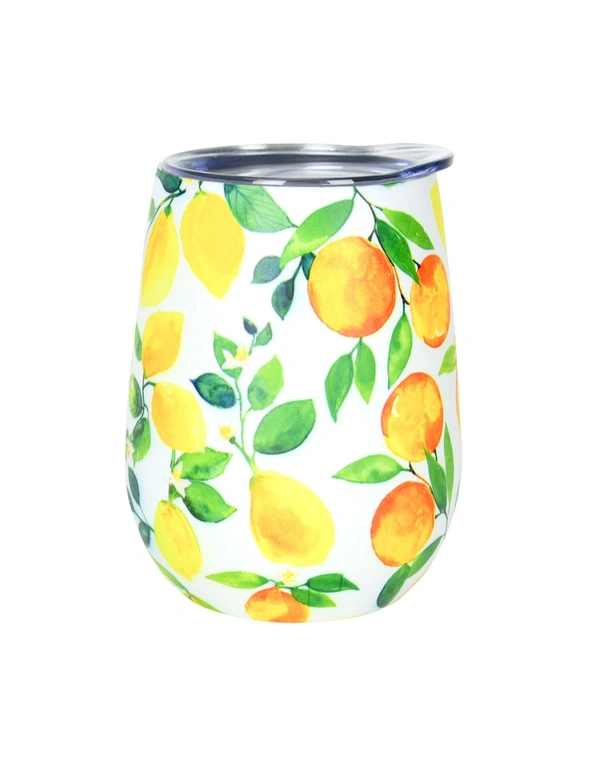 Annabel Trends Double Walled Wine Tumbler Stainless Steel 295ml Amalfi Citrus, hi-res image number null