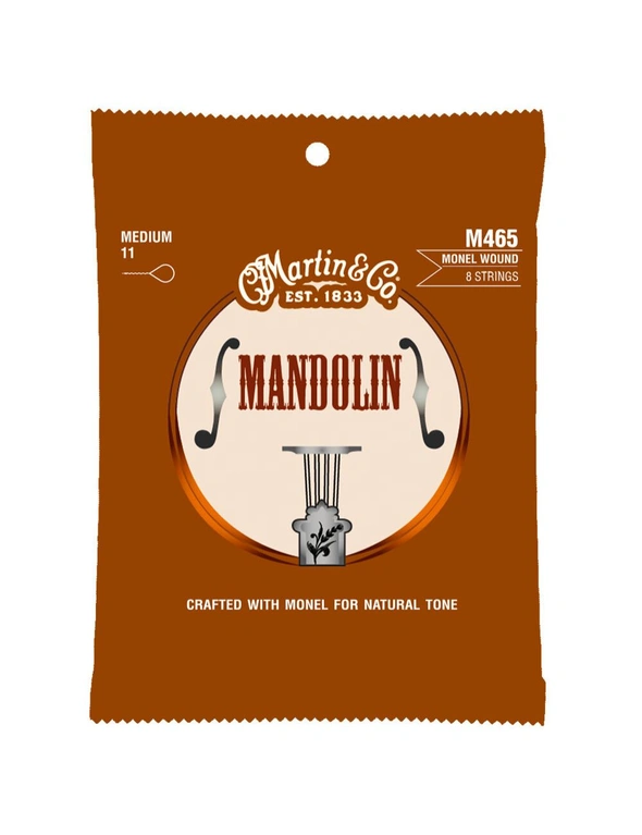 Martin Guitar Retro Mandorin 465 Monel 8 Strings 80/20 Bronze M465 Medium Gauge, hi-res image number null