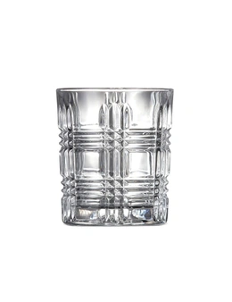 5pc Salt & Pepper Bond Tartan Whisky Drink Set Glass Decanter/Tumblers Clear
