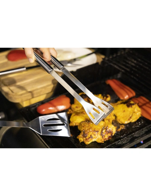 3pc Euro Line Stainless Steel Outdoor Mini Barbeque/Grill Set Turner/Tongs/Fork, hi-res image number null
