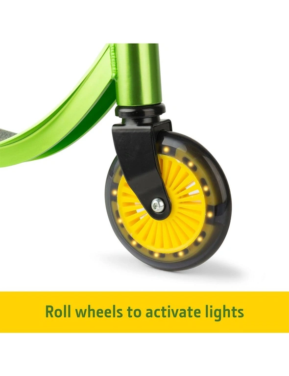 John Deere Adjustable Kick/Push Scooter Ride On w/ Light Up Wheels Kids 5y+, hi-res image number null