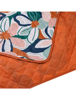 Sachi Reusable Picnic Rug 175x142cm Outdoor Blanket Mat w/ Handle Desert Floral