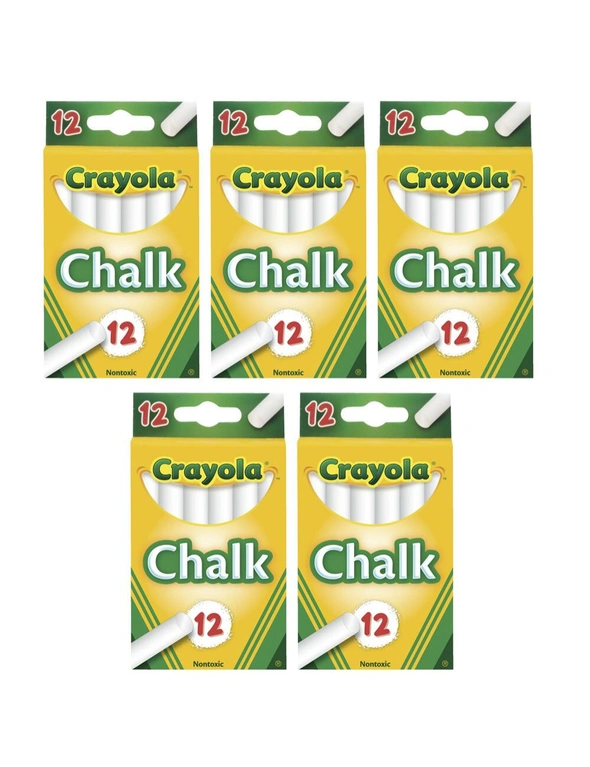 Crayola Chalk Sticks 5x 12PK, hi-res image number null