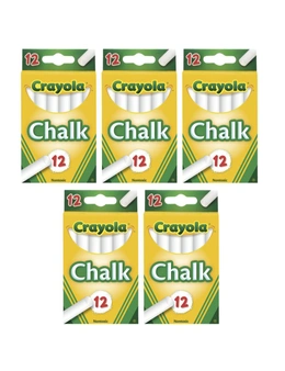 Crayola Chalk Sticks 5x 12PK