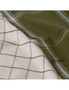 2pc J.Elliot 50x70cm Check Tea Towels/Cloth Cotton Kitchen/Dishes Olive & Sand, hi-res