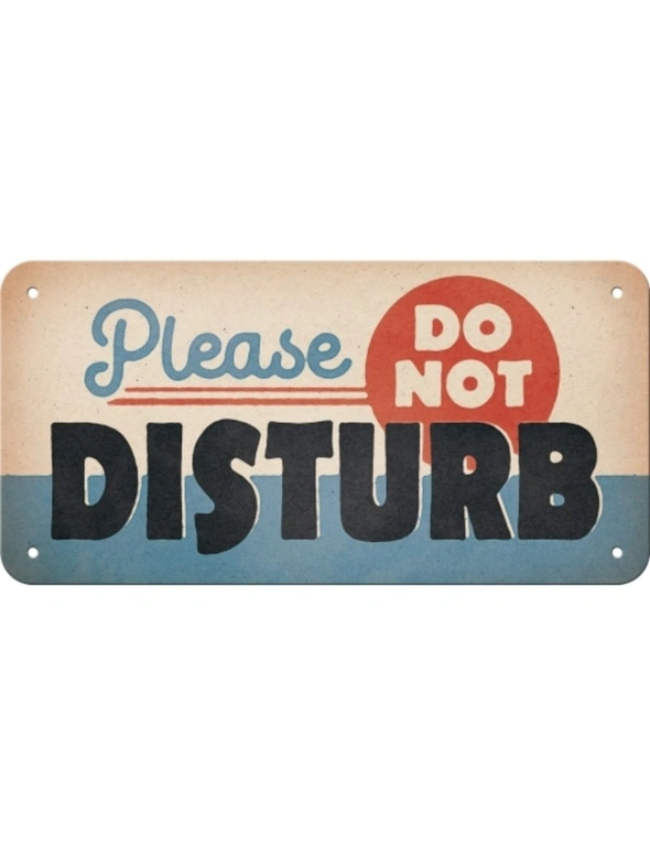 Nostalgic-Art Metal 10x20cm Wall Hanging Sign Do Not Disturb Home/Office Decor, hi-res image number null