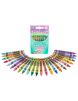 3x 24pc Crayola Colors Of Kindness Crayons Kids/Child Drawing Colouring Set 3y+