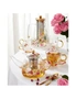 Ashdene 380ml Springtime Soiree Double Walled Glass Clear Flowers Tea Mug/Cup, hi-res