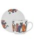 Ashdene Quirky Cats Four Friends Tea Cup w/Saucer Set 280ml New Bone China, hi-res