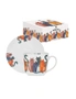 Ashdene Quirky Cats Four Friends Tea Cup w/Saucer Set 280ml New Bone China, hi-res