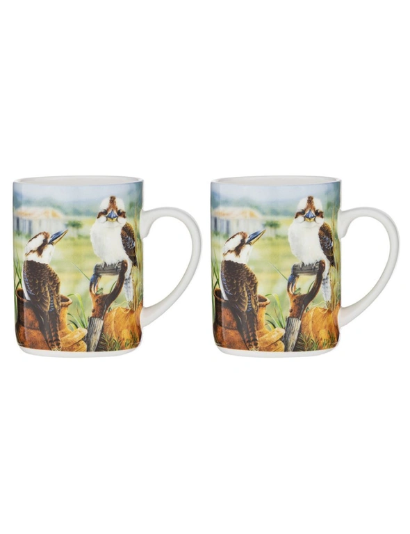 2x Ashdene A Country Life Countrysiders Drink Tea Cup/Mug 420ml Fine Bone China, hi-res image number null
