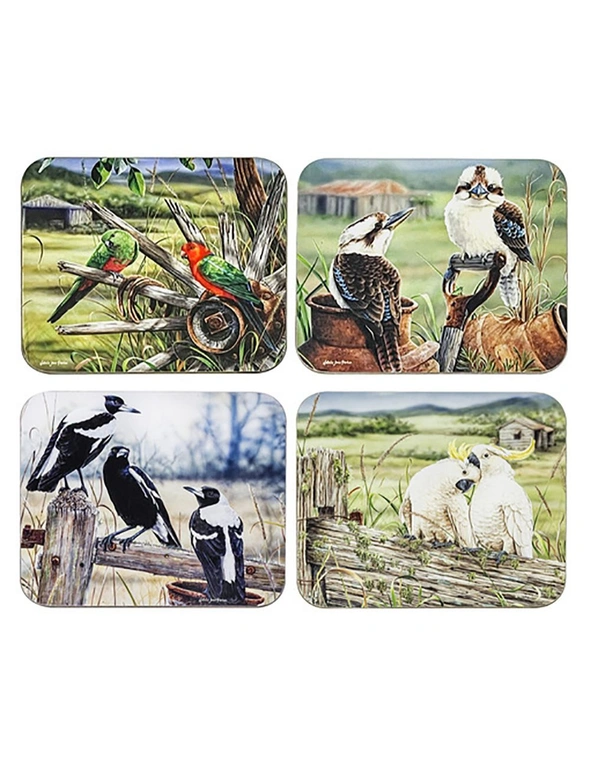 4pc Ashdene A Country Life 11x9.7cm Drink Coaster Table/Desk Surface Protector, hi-res image number null