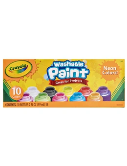 10pc Crayola Clicks Retractable Washable Non Toxic Coloured