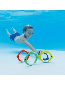 Intex Underwater Fish Rings Kids pool Toys 6Y+