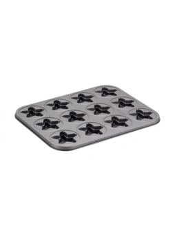 Cake Boss 12 Cup Non Stick Steel Molded Star Cookie Pan Mold/Oven Baking Tin