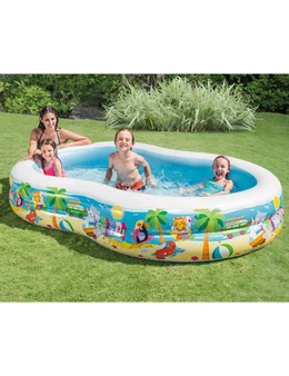 Intex 262cm Inflatable Swim Center Seashore Kids Pool
