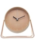 NeXtime Berlin Metal 14x13cm Analogue Table/Desk Alarm Clock w/ Night Light Pink, hi-res