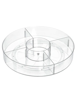iDesign The Home Edit Under Cabinet Spinner 18" Divided Turntable Lazy Susan