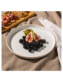 Ladelle Nestle Round 32cm Platter/Plate Stoneware Food Server/Serveware Grey