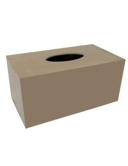 4x Boyle Craftwood 24x13cm Wooden Tissue Box Cover DIY Craft Storage Large Brown