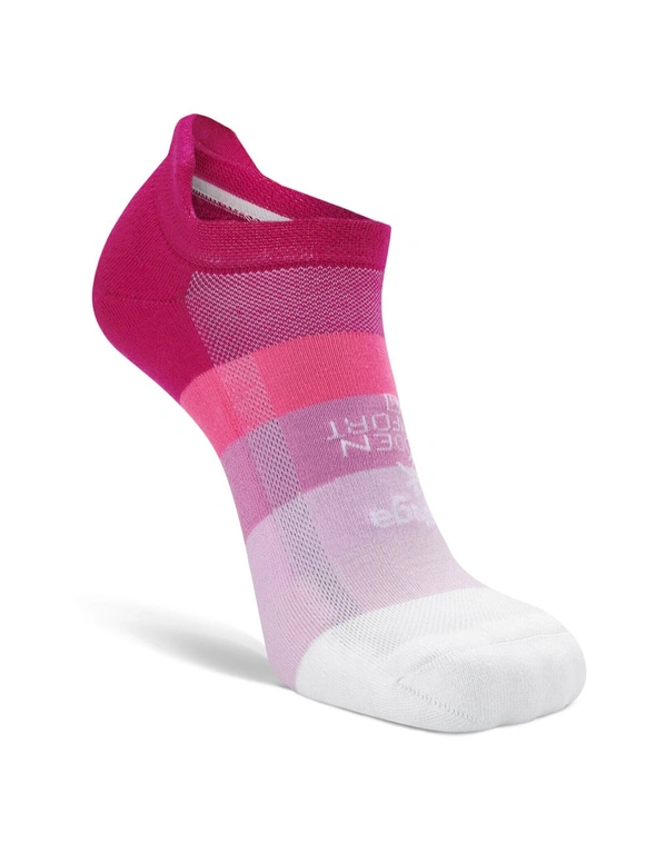 Balega Hidden Comfort No Show Socks Footlets Small W 6-8/M 4.5-6.5 Pink/White, hi-res image number null