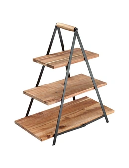 3 Tier Ladelle Serve & Share Acacia Wood Serving Tower