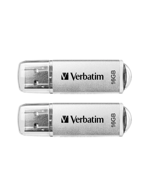 2PK Verbatim Store'n'Go 16GB USB 3.0 Stick Drive Memory Storage f/ Laptop Plat., hi-res image number null