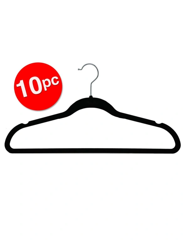 Box Sweden Velvet Hanger for Clothes 10PK, hi-res image number null