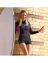 Adrenalin Wahine Ladies 2mm Long Sleeve Boy Leg Springsuit Surf Wetsuit 10 Black, hi-res