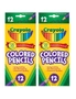 Crayola Full Sized Coloured Pencils 2x 12PK, hi-res